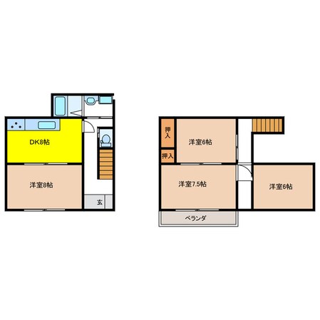 山県高富戸建の物件間取画像